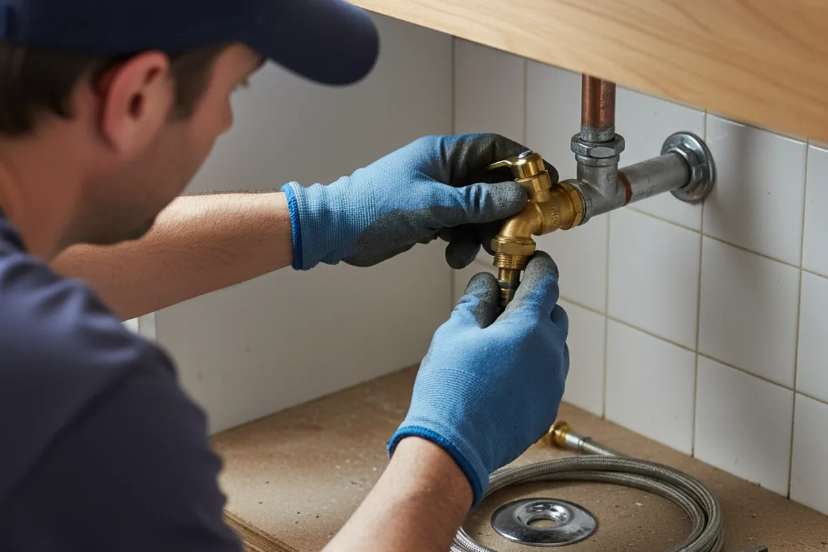 Shutoff valve and fitting work during Repiping in Magnolia